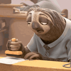 Zootopia Sloth Slow Down GIF