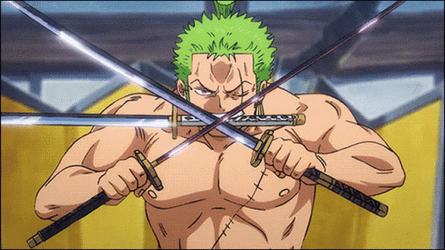 Zoro Vs King Tornado Technique GIF
