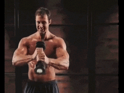 Zottman Curl Shake Weight Work Out GIF