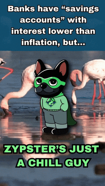 Zypster's Chill Guy With Flamingos And Dog GIF