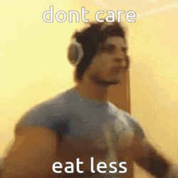 Zyzz Don't Care Eat Less GIF
