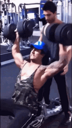 Zyzz Lifting Weights Gym GIF