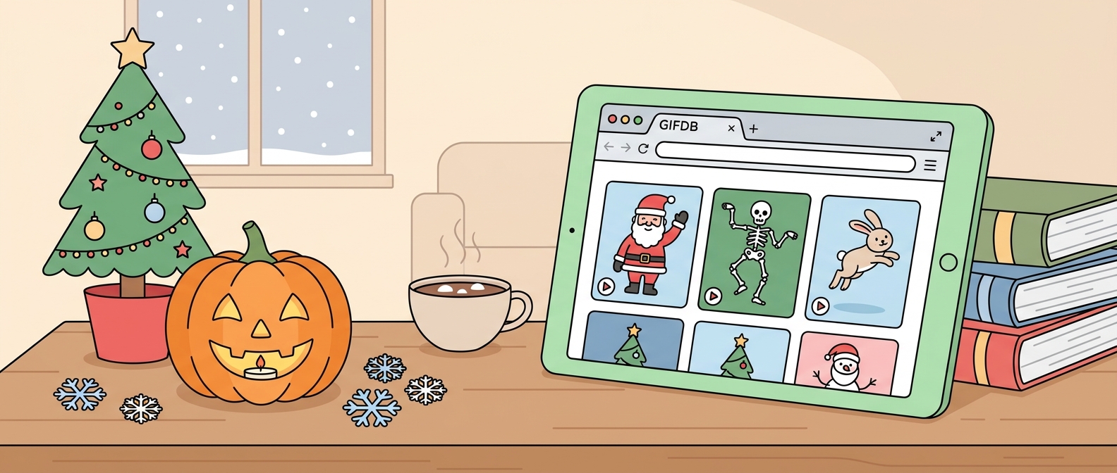 Best Holiday GIFs: Christmas, Halloween, and Easter - illustration