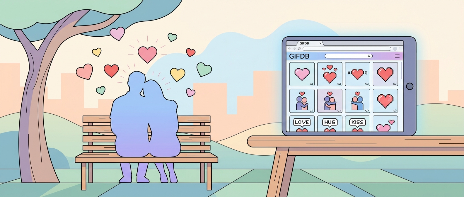 Best Love GIFs for Couples - illustration