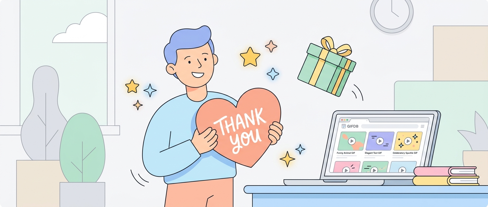 Best Thank You GIFs for Every Occasion - illustration