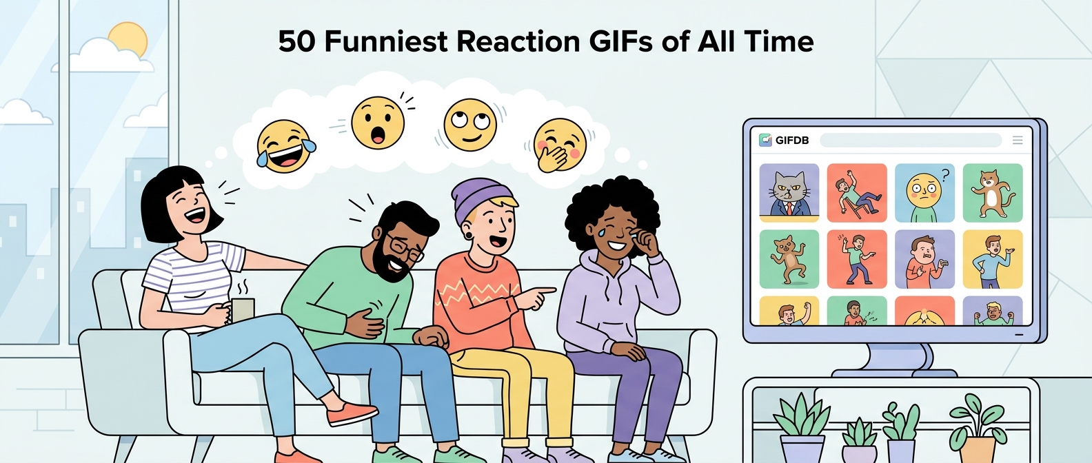 50 Funniest Reaction GIFs of All Time - illustration
