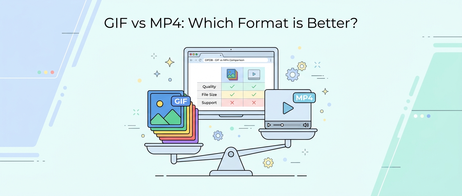 GIF vs MP4: Which Format is Better? - illustration