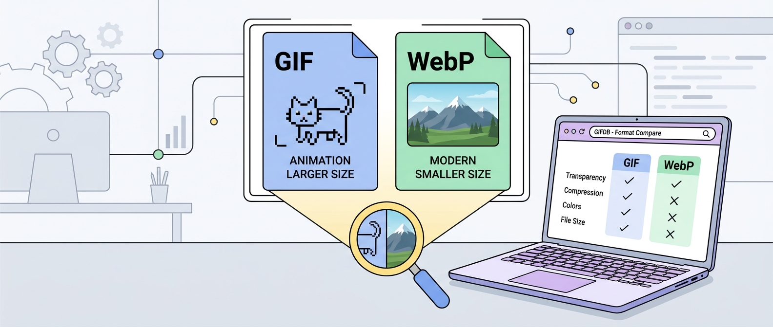 GIF vs WebP: Complete Comparison - illustration