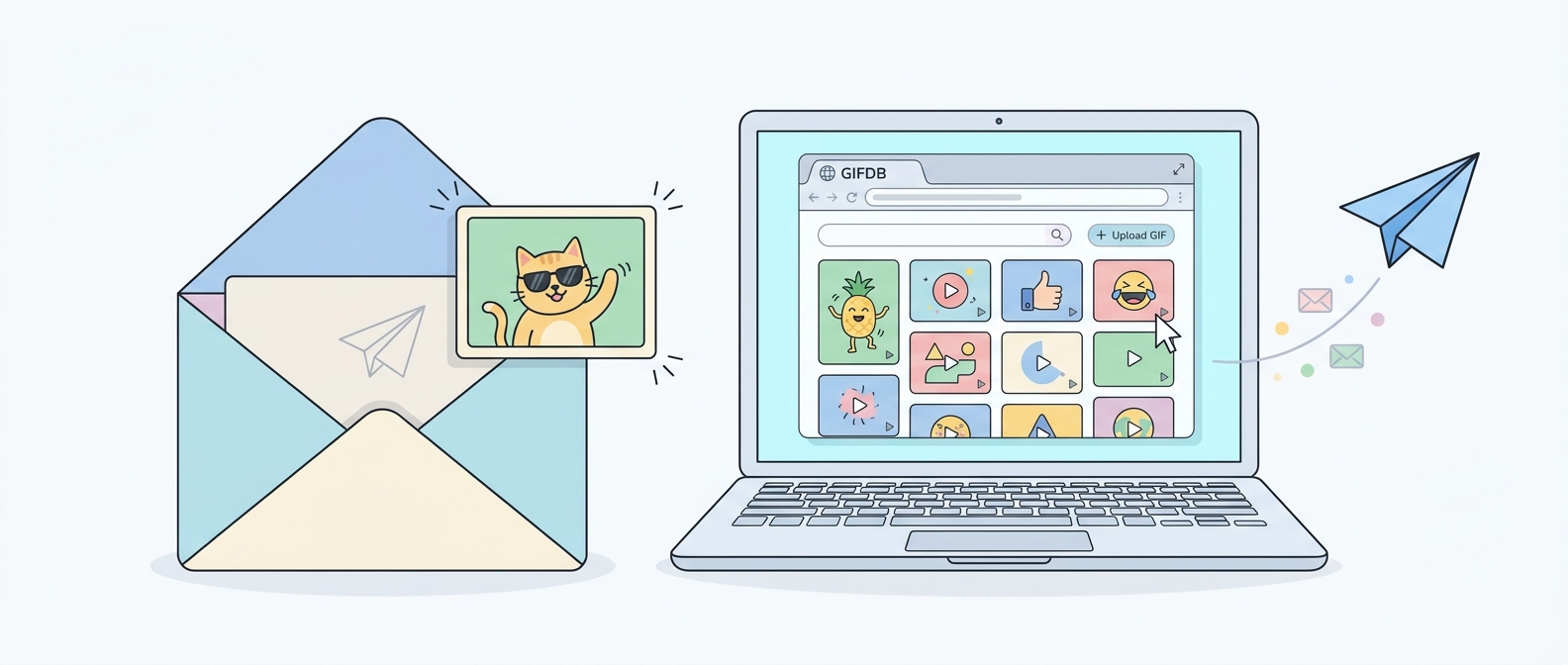 How to Add GIFs to Email - illustration