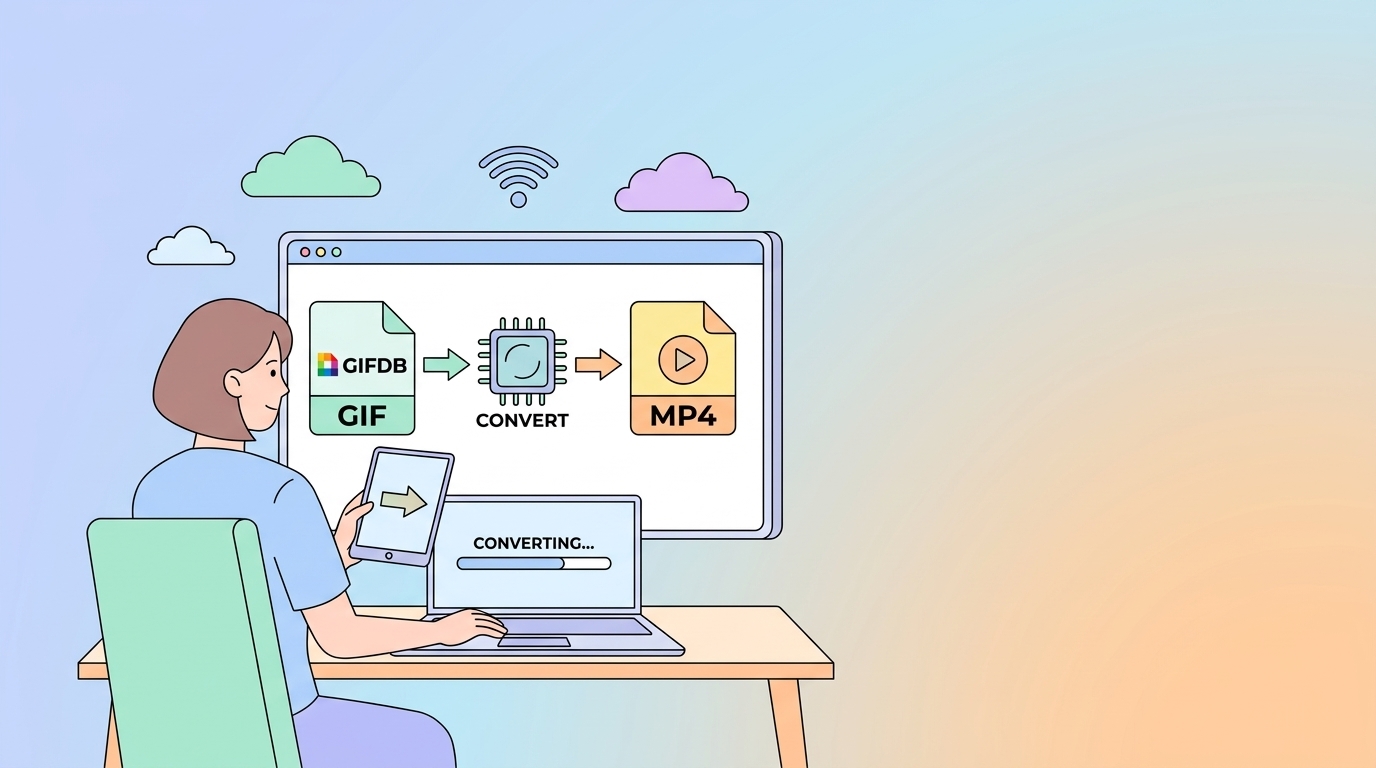 How to Convert GIF to MP4 - illustration