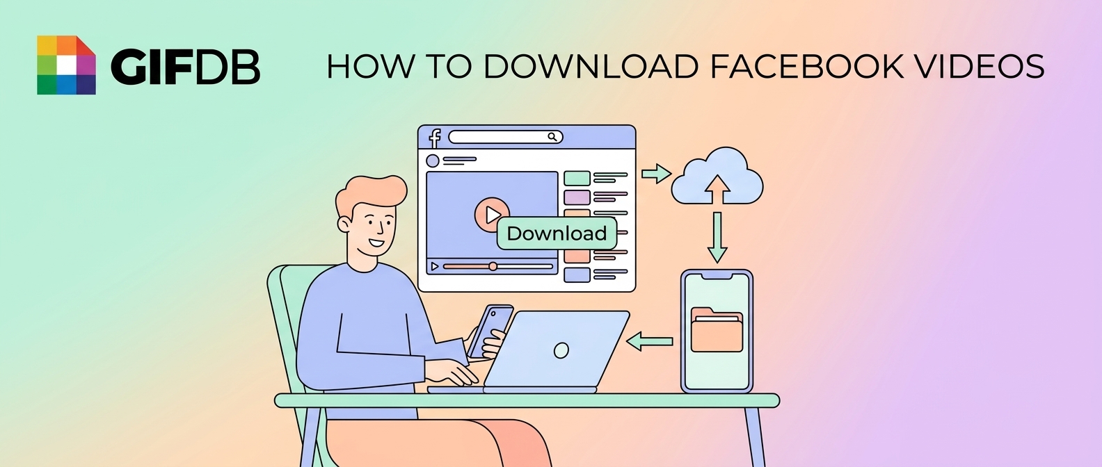 How to Download Facebook Videos - illustration