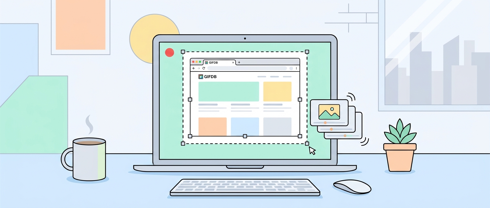 How to Make a GIF from a Screen Recording - illustration