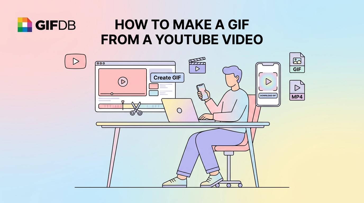 How to Make a GIF from a YouTube Video - illustration