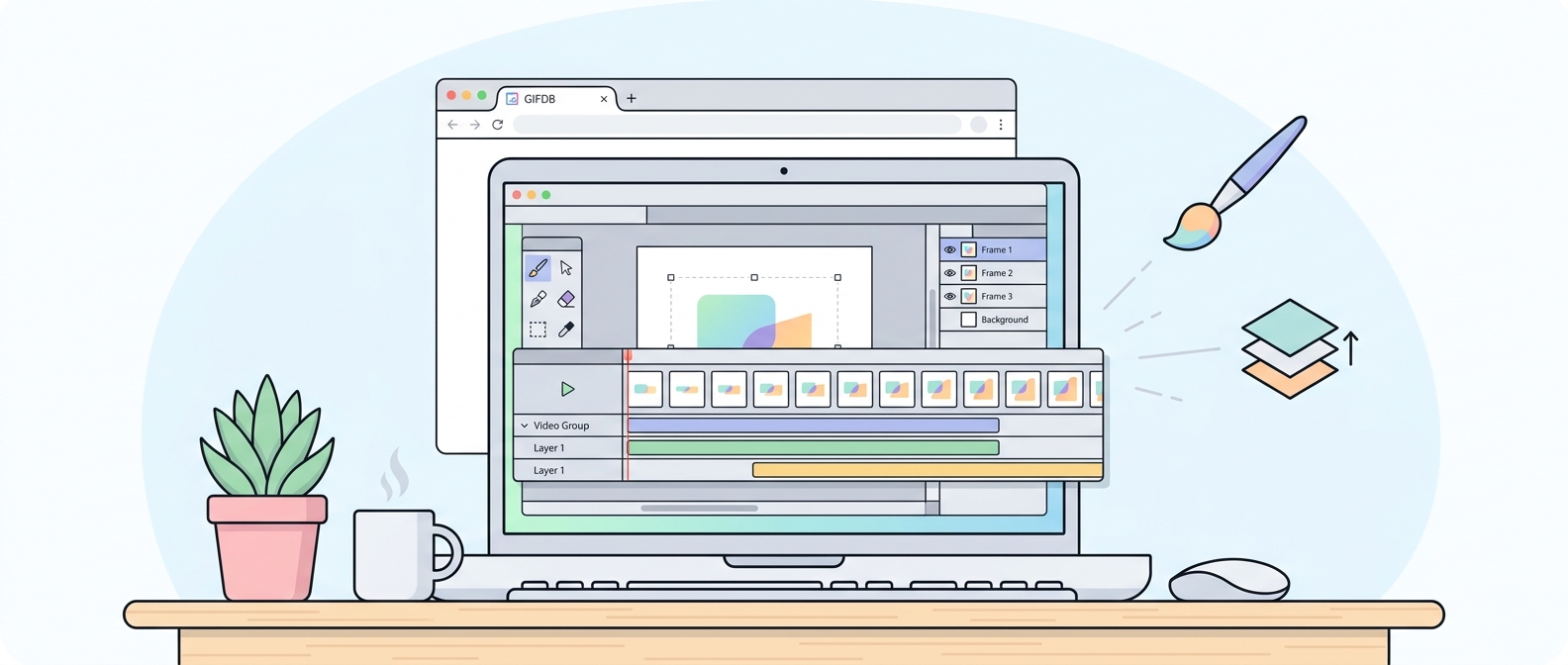 How to Make a GIF in Photoshop - illustration