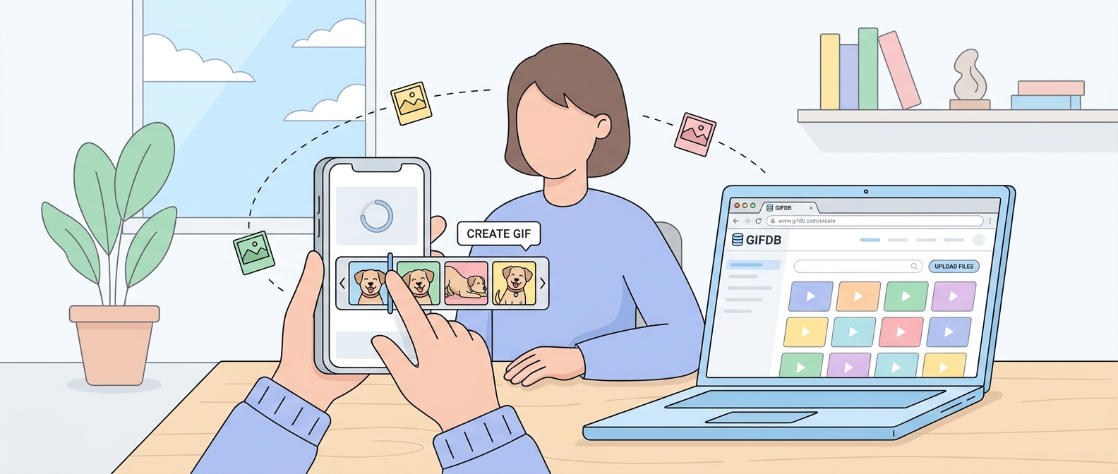 How to Make a GIF on iPhone - illustration