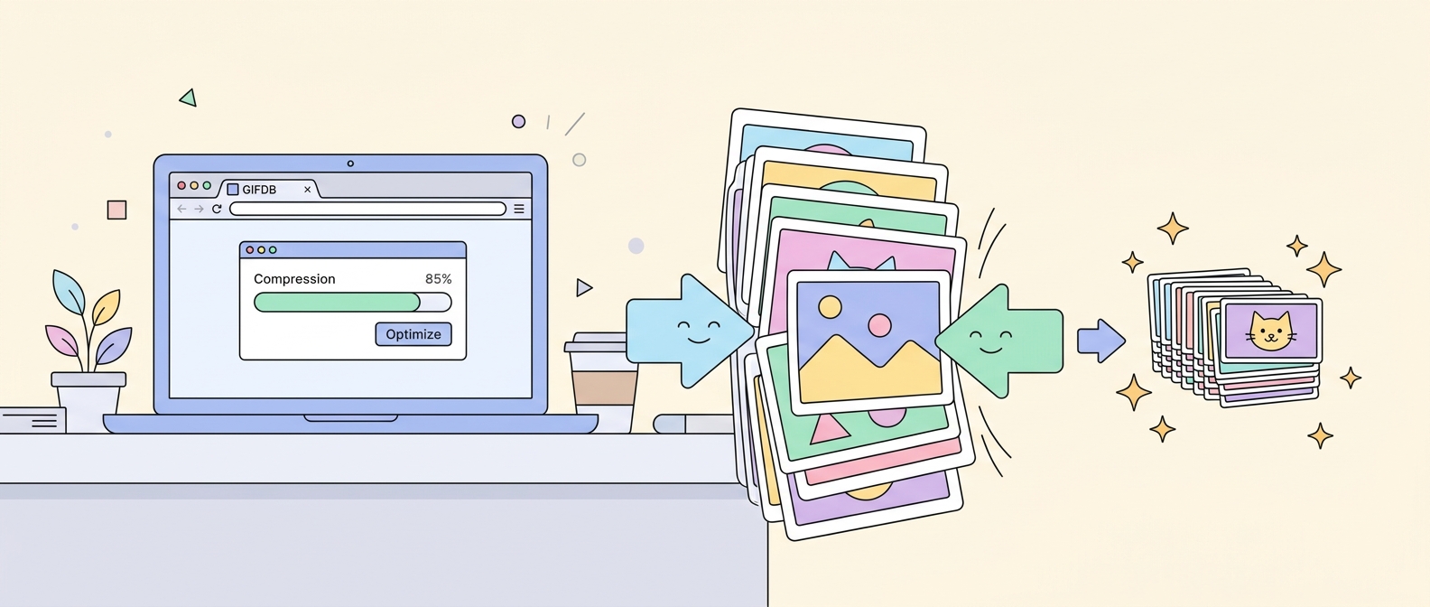 How to Make a GIF File Smaller - illustration