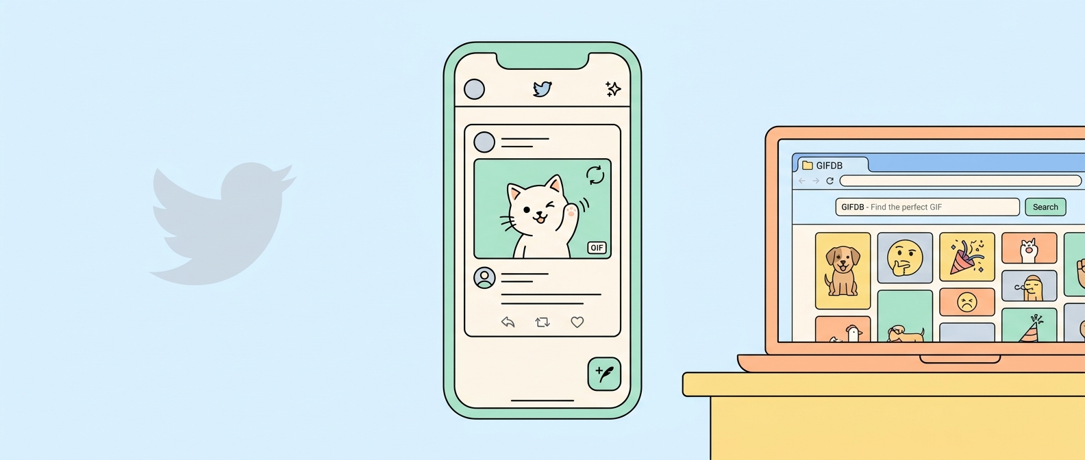 How to Post GIFs on Twitter/X - illustration