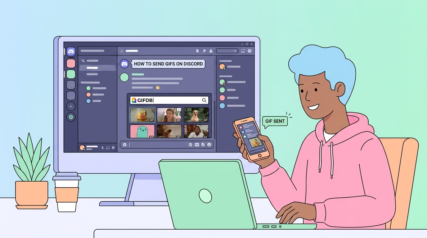 How to Send GIFs on Discord - illustration
