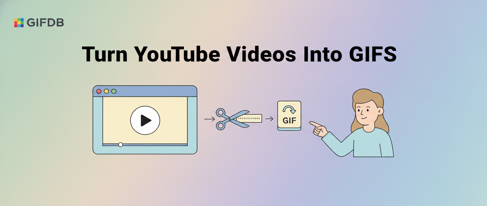 How to Turn a YouTube Video Into a GIF - illustration
