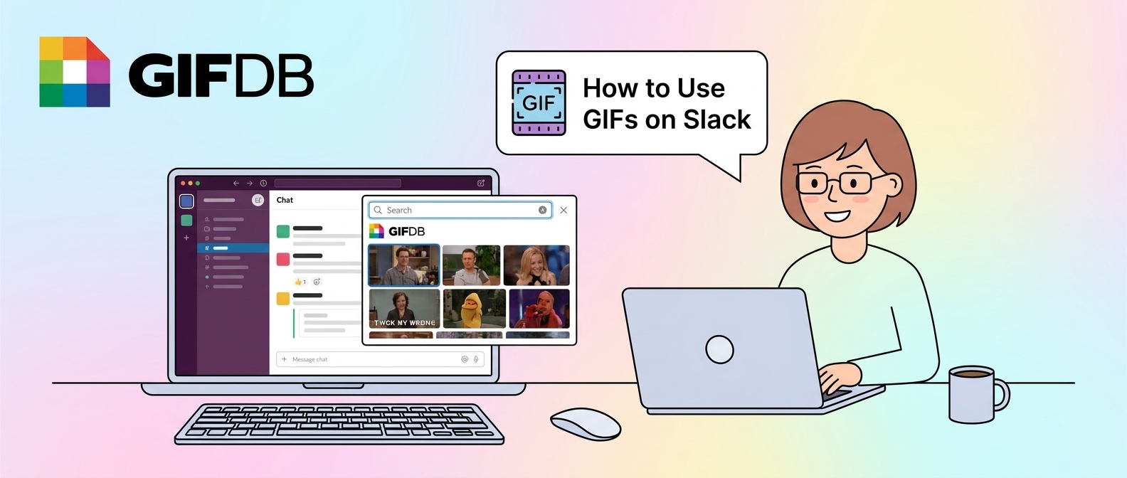 How to Use GIFs on Slack - illustration